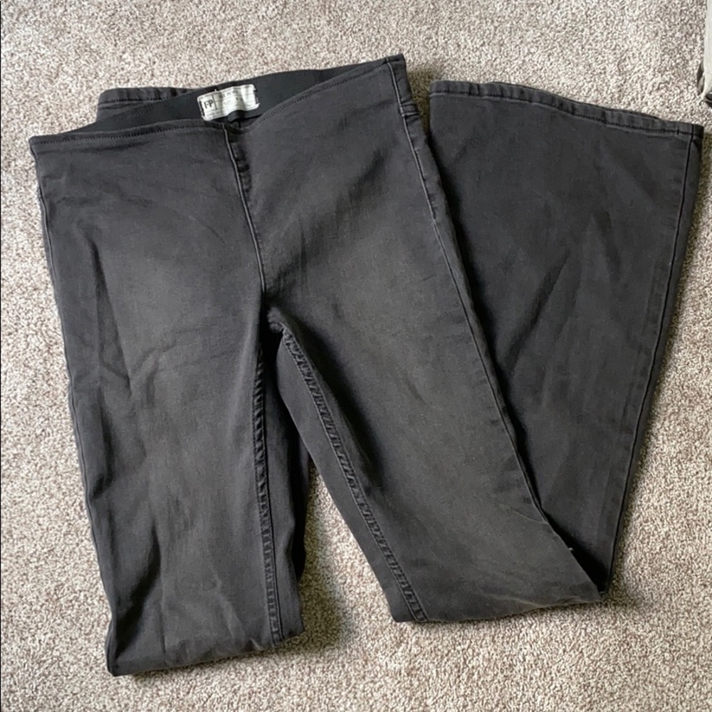 free people black flare jeans